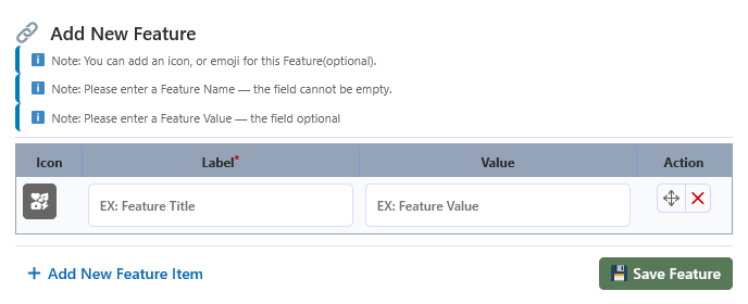 Add New Feature