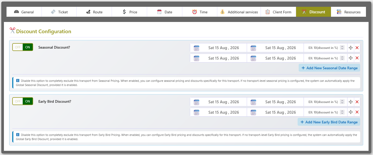 Discount Configuration Overview